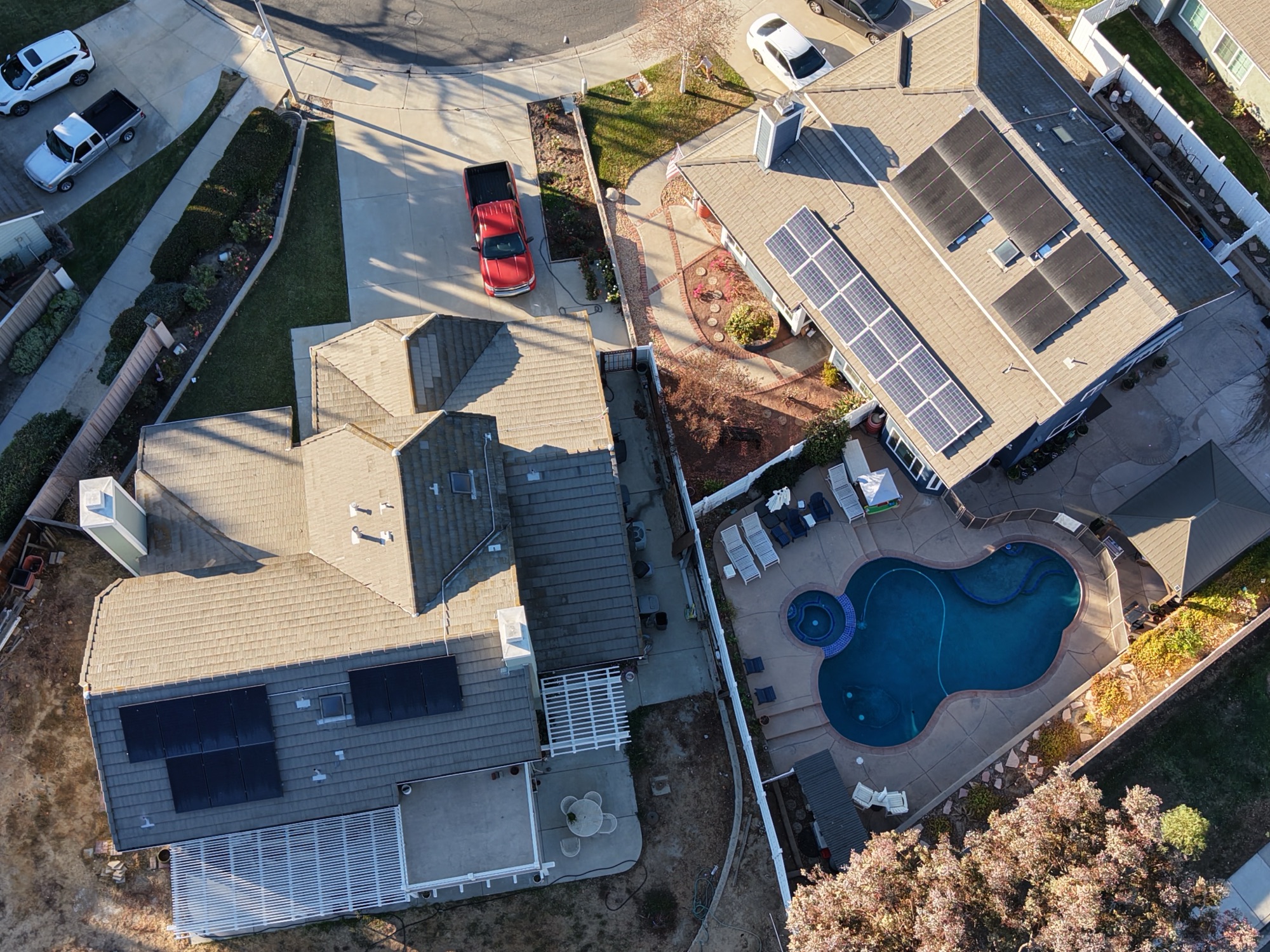 Solar installation in progress